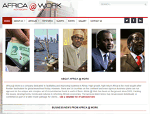 Tablet Screenshot of africaatwork.co.za